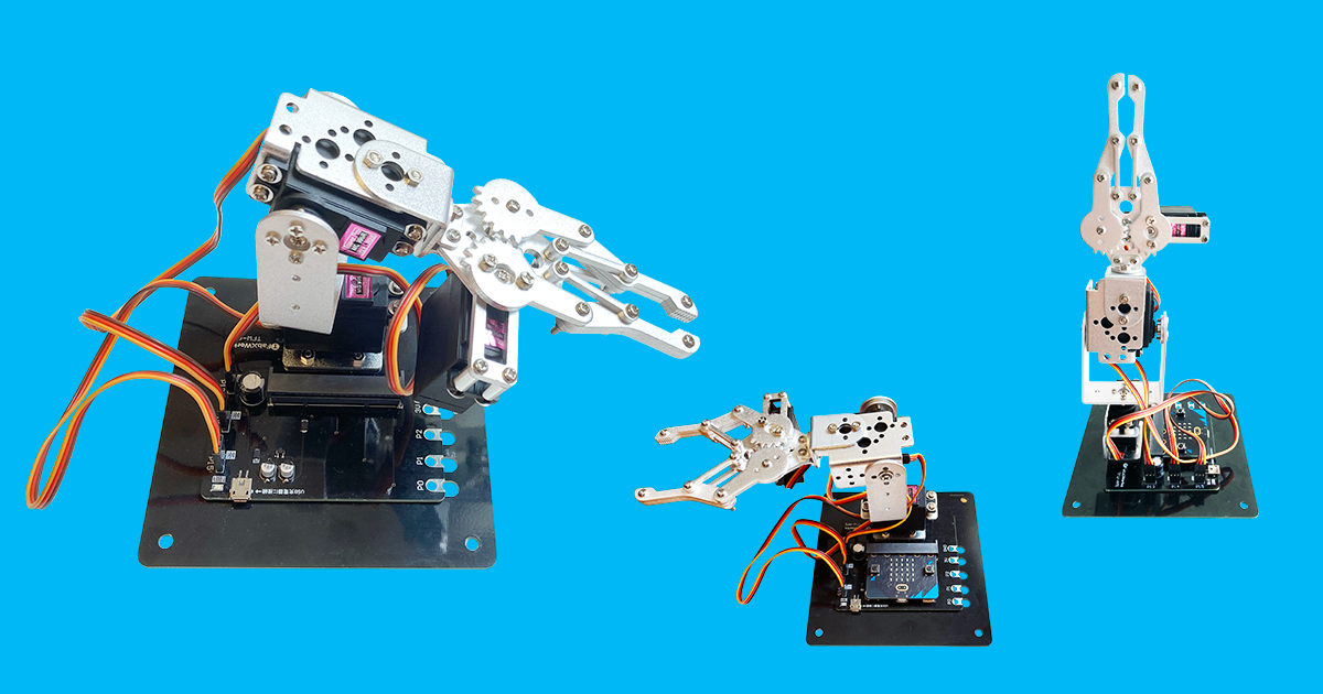 micro:bit対応 ロボットアーム Keyestudio 4DOF Microbit V2 ロボットアーム スターターキット