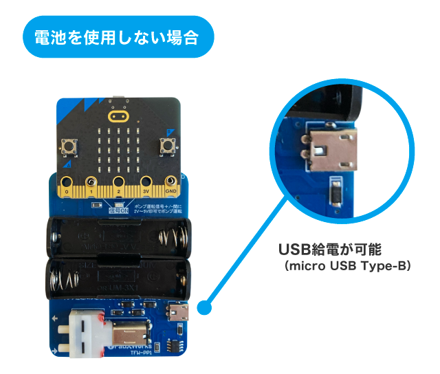 USB給電に対応